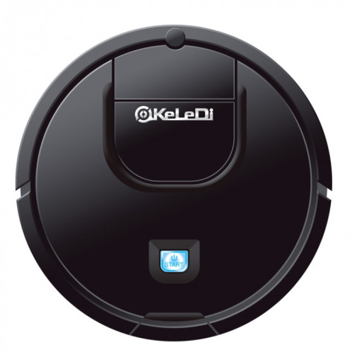 KeleDi Mini robot de balayage intelligent vadrouille et suce une machine de nettoyage automatique 2 en 1 (noir) SK101A355-06