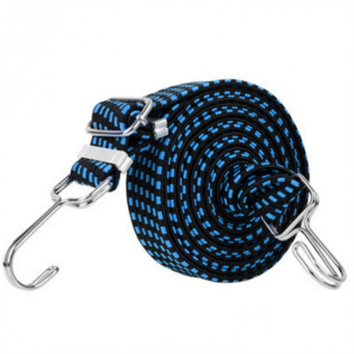 3 pièces de corde de reliure de vélo élargissant et épaississant la corde d'étagère de corde de bagage élastique élastique polyvalente, longueur: 3 m (bleu) SH204B1997-08
