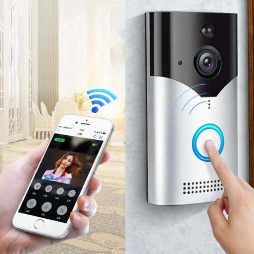 WT602 sonnette vidéo intelligente visuelle à faible consommation, interphone vocal WiFi, sonnette de surveillance à distance, spécification: sonnette SH23011928-09