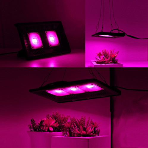 Lumière de plante LED ultra-mince 150W, lumière de croissance COB à spectre complet, lumière de remplissage de serre de légumes, de fruits et de fleurs sans prise SH55031542-09