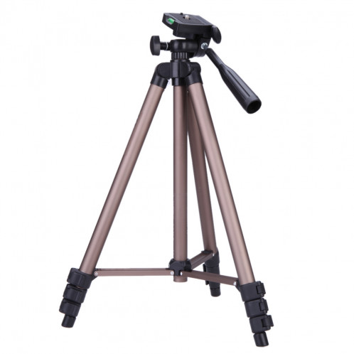 WT3130 Support de trépied pour appareil photo Protable avec culbuteur pour caméscope DSLR (Marron) SH301A904-06