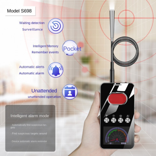 S698 Détecteur GPS intelligent Anti-Sneak Shooting Anti-Monitoring Camera Detector SH37691259-010