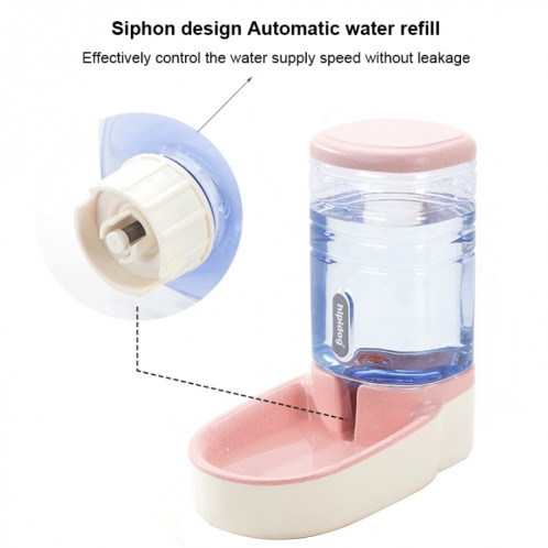 Distributeur d'eau automatique pour chat de seau de stockage de grain de 3,8 L, style: fontaine à boire (gris) SH701D1477-09