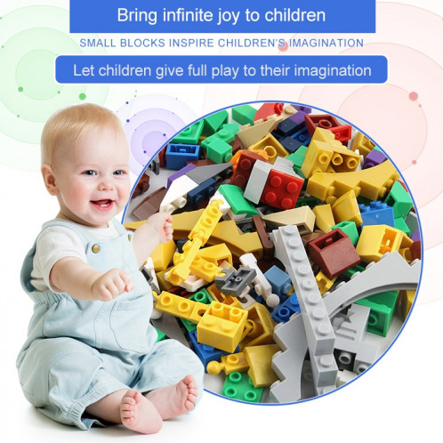 1000 dans 1 blocs de construction matériels ABS ABS de jouets intelligents avec 4 personnes aléatoires de jouet, livraison aléatoire de couleur SH21531091-08