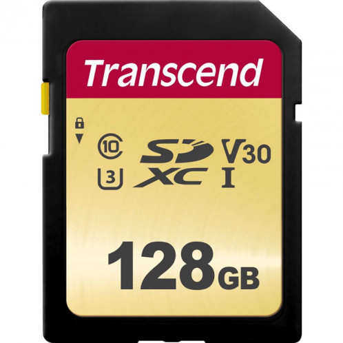 Transcend SDXC 500S 128GB Class 10 UHS-I U3 V30 380529-02