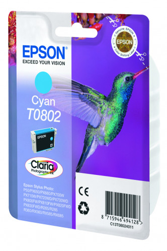 Epson cyan T 080 T 0802 529032-02
