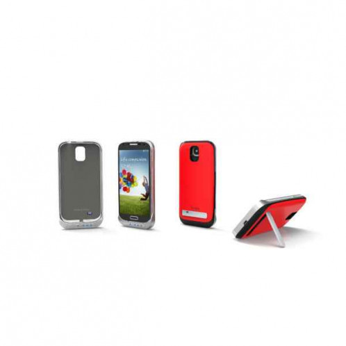 Coque Batterie 3500mAh Rouge Pour Samsung I9500/I9505 Galaxy S4 379679_RED-01