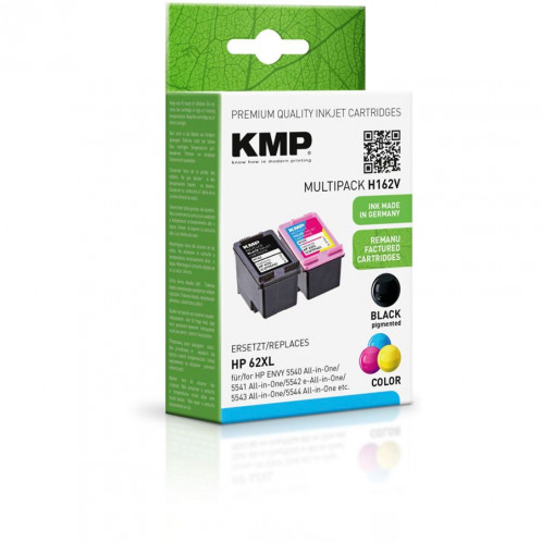 KMP H162V pack promo BK/Color Compat. avec HP C2P05AE/C2P07AE 586315-03