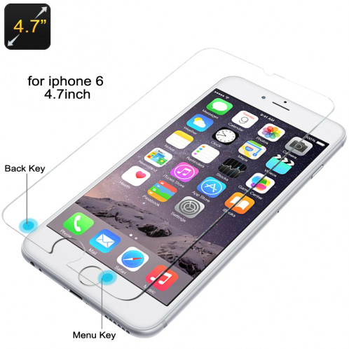 H9 – Protection en verre trempé pour iPhone 6 / 0.3mm / Résistant aux rayures / Lavable CH1127-01