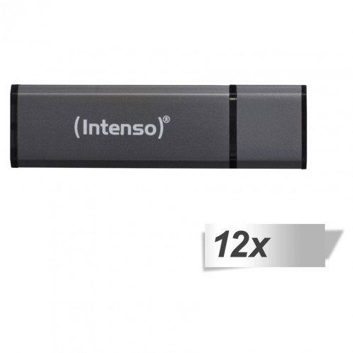 12x1 Intenso Alu Line anthracite 4GB USB Stick 2.0 447547-03