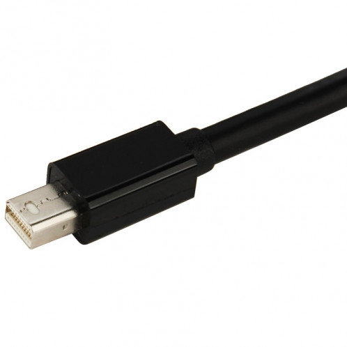 Mini DisplayPort Male to HDMI + VGA + DVI Adaptateur femelle Câble convertisseur pour Mac Book Pro Air, Longueur de câble: 17cm (Noir) SM620B-06