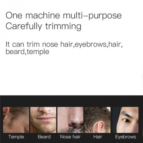 Tondeuse cheveux/barbe multifonctionnelle pour homme fonctionne avec des piles SM9604227-02