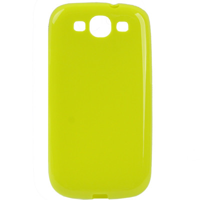 Coque en plastique flexible pour Samsung Galaxy SIII Vert Fluorescent CPFSGS3VF01-01