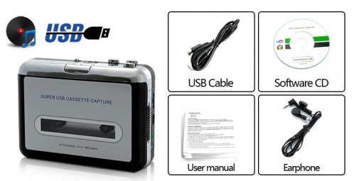 Lecteur cassette convertisseur lecteur MP3 LCCLM01-01