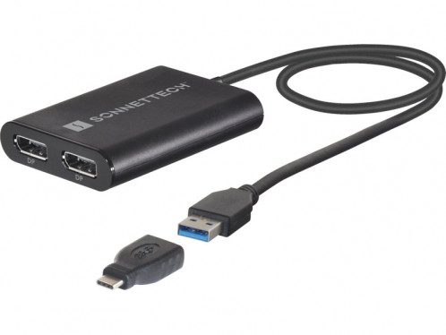 Adaptateur DisplayLink USB vers Dual DisplayPort 1.2 4K Sonnet USB3-DDP4K ADPSON0056-34