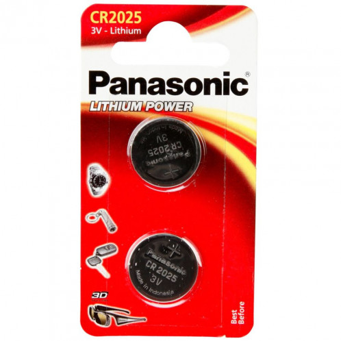 1x2 Panasonic CR 2025 Lithium Power 504901-31