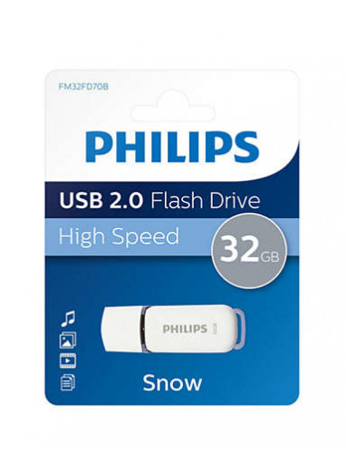 Philips USB 2.0 32GB Snow Edition gris 512843-34
