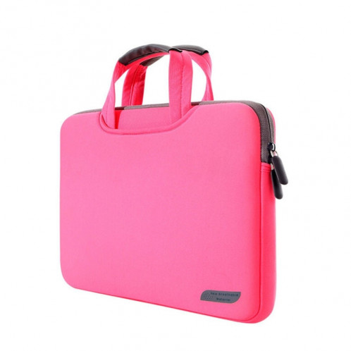 Sac à main portatif portable à air comprimé de 13,3 pouces pour MacBook Air / Pro, Lenovo et autres ordinateurs portables, taille: 34x25.5x2.5cm (magenta) SS512M-37