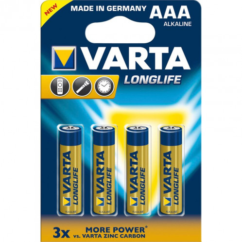 10x4 Varta Longlife Extra Micro AAA LR 03 PU Inner box 494522-31