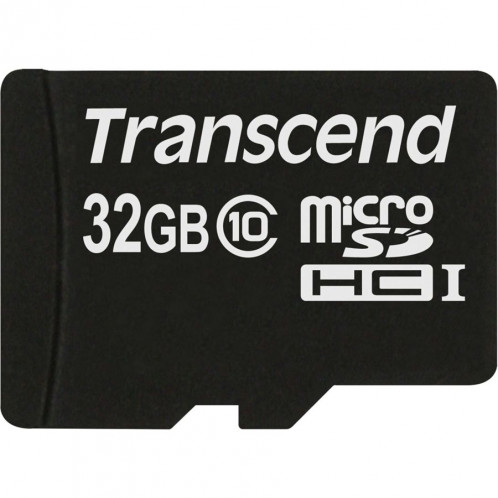 Transcend microSDHC 32GB Class 10 + adaptateur SD 586635-33