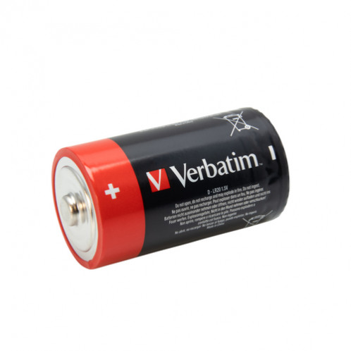 1x2 Verbatim Alkaline Batterie Mono D LR 20 49923 495448-33