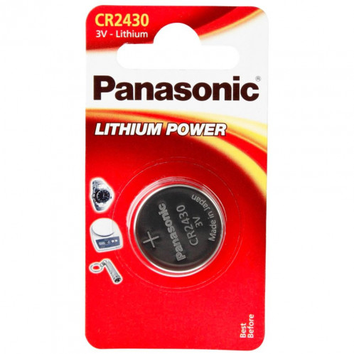 1 Panasonic CR 2430 Lithium Power 504838-31