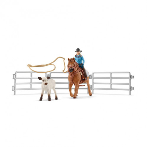 Schleich Vie à la ferme 42577 Equipe de cowboys et leur lasso 715269-315