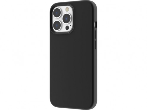 Coque iPhone 13 Pro silicone magnétique (comp MagSafe) Noir Novodio IPXNVO0240-33