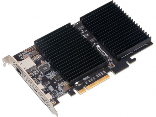 Carte PCIe 3.0 Sonnet McFiver pour 2 SSD M.2 NVMe, 1 port 10 GbE, 2 ports USB-C CARSON0075-34
