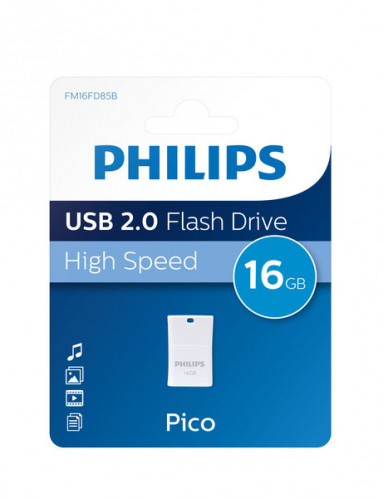 Philips USB 2.0 16GB Pico Edition bleu océan 512780-32
