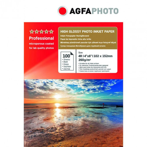 AgfaPhoto Professional Photo papier 260 g 10x15 cm 100f. 566085-31