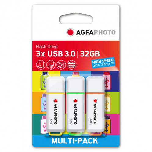 AgfaPhoto USB 3.2 Gen 1 32GB Color Mix MP3 756562-31