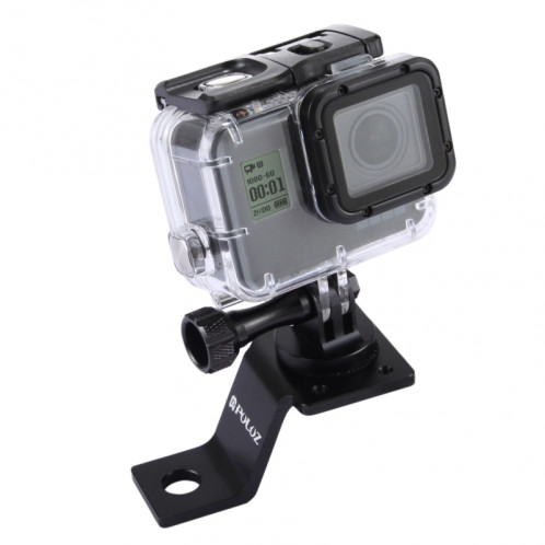 PULUZ Support en aluminium à alliage d'aluminium avec adaptateur et vis à trépied pour GoPro HERO5 Session / 5/4 Session / 4/3 + / 3/2/1, autres appareils photo sportifs (noir) SP114B8-38