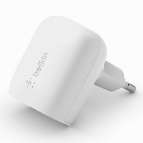 Belkin BOOST Chargeur USB-C 20W PD+PPS, blanc WCA006vfWH 776064-36