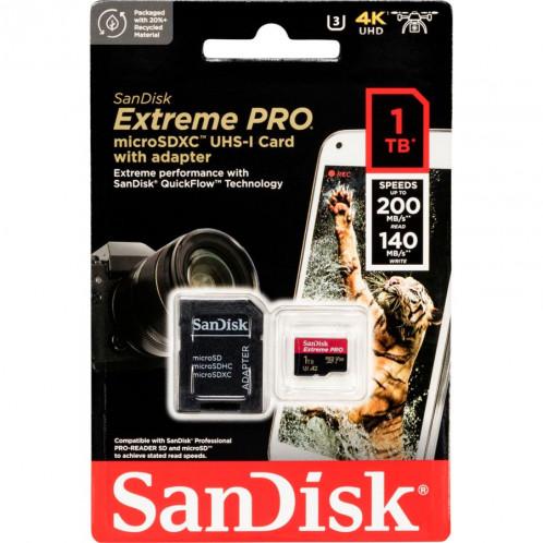 SanDisk microSDXC 1TB Extreme Pro A2 C10 V30 UHS-I U3 732979-31