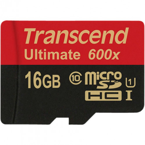 Transcend microSDHC MLC 16GB Class 10 UHS-I 600x + adapt. SD 680806-33