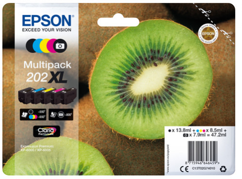 Epson Multipack Claria Premium T 202 XL BK/PB/C/M/Y T 02G7 322709-34