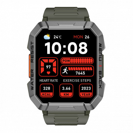Blackview W60 (Montre Durcie Connectée 2.01'' Microphone intégré) Vert BW60_GRN-31