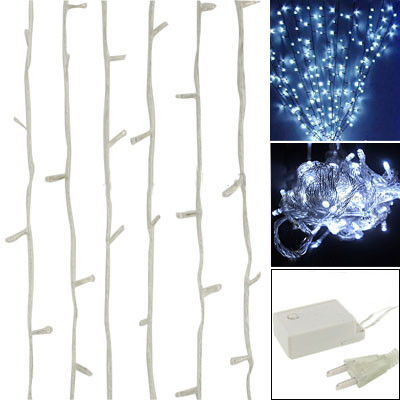 Lumière de décoration de cordes de 100 LED 10m pour fête de noel 110V avec 8 modes d'affichage (blanc) SL320W3-35