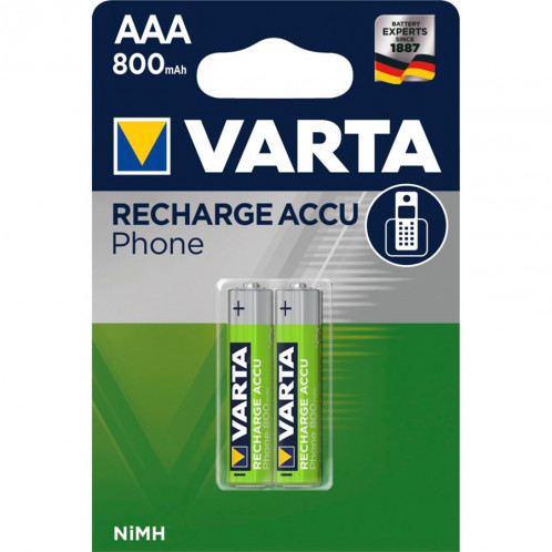 50x2 Varta Piles rechargeables NiMh 800 mAh Micro 499177-32