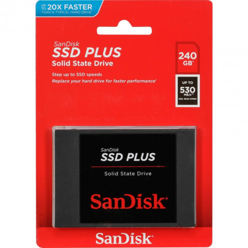 SanDisk SSD Plus 240GB Read 530 MB/s SDSSDA-240G-G26 722185-32