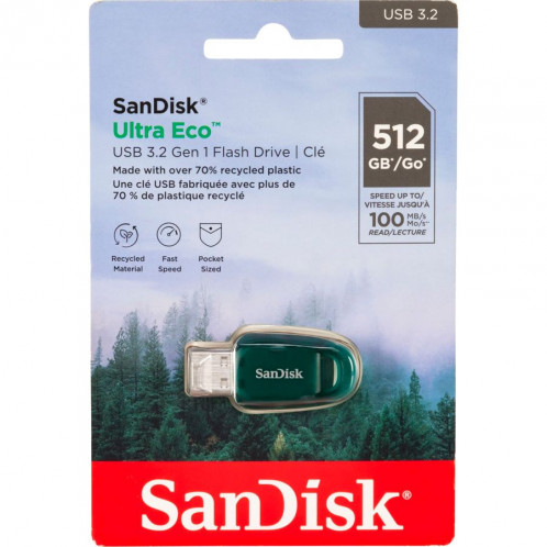 SanDisk Ultra Eco Drive 512GB USB 3.2 100MB/s SDCZ96-512G-G46 752922-31