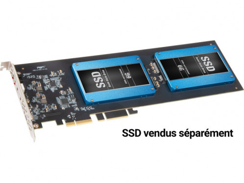 Sonnet Fusion Dual 2.5-inch SSD RAID Carte PCIe pour 2 SSD 2,5" SATA CARSON0063-34