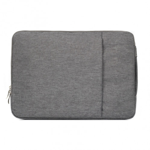 15.4 pouces Universal Fashion Soft Laptop Denim Bags Portable Zipper Sacoche pour ordinateur portable pour ordinateur portable pour MacBook Air / Pro, Lenovo et autres ordinateurs portables, taille: 39.2x28.5x2cm (Gris) S1012H-38