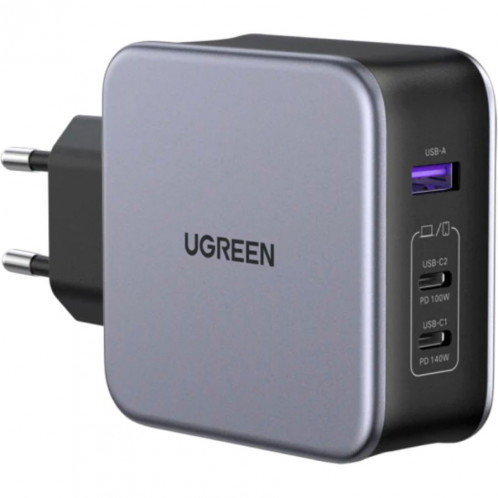 UGREEN Nexode USB-A+2*USB-C 140W GaN Fast Charger+USB-C Cable 2m 770177-36