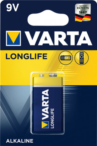 1 Varta Longlife bloc 9V 6 LR 61 486892-33