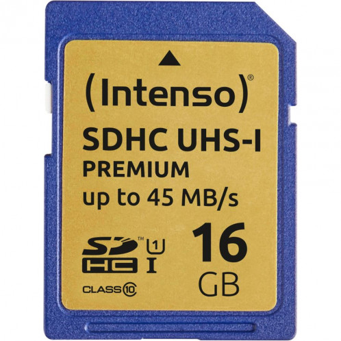 Intenso SDHC Carte 16GB Class 10 UHS-I Premium 478249-32