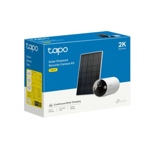 TP-Link Camera Tapo TC82 Wireless Outdoor Security, 2K 3MP, Night Vision, IP65 + TP-Link Tapo Solar Panel 2.5W, IP65, Black EU White EU DP4300560-31