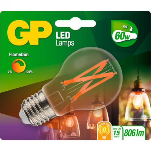 GP Lighting LED FlameDim E27 7W (60W) 806 lm GP 085430 505465-32