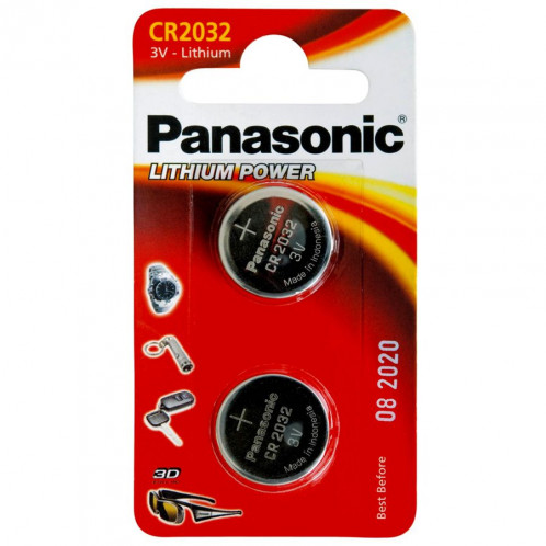 1x2 Panasonic CR 2032 Lithium Power 504908-31